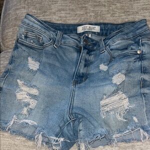 Judy Blue Vintage-Inspired Jean Shorts Blue